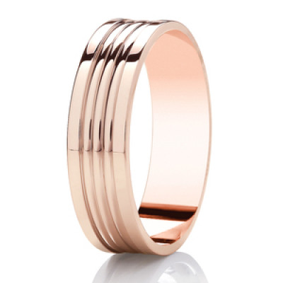 Image of Rose Gold Diamond Cut Flat Court
