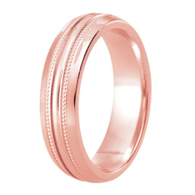 Image of Rose Gold Diamond Cut Traditional Court