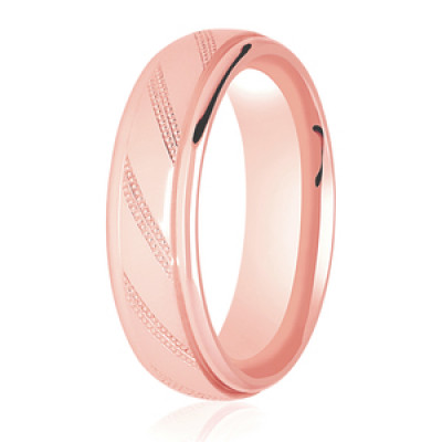 Image of Rose Gold Diamond Cut Traditional Court