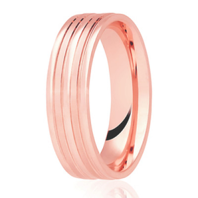 Image of Rose Gold Diamond Cut Flat Court