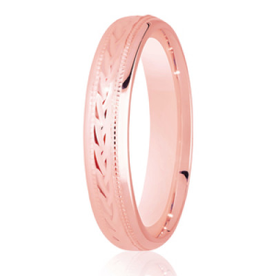 Image of Rose Gold Diamond Cut Traditional Court