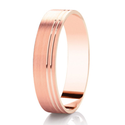 Image of Rose Gold Diamond Cut Flat Court