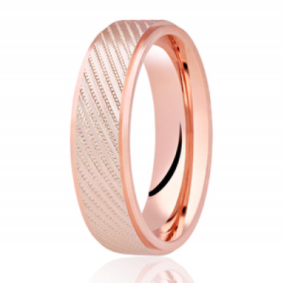 Image of Rose Gold Diamond Cut Flat Court