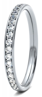 Diamond Set Round Brilliant Cut, Grain Channel Image