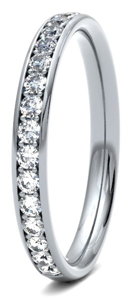 Diamond Set Round Brilliant Cut, Grain Channel Image