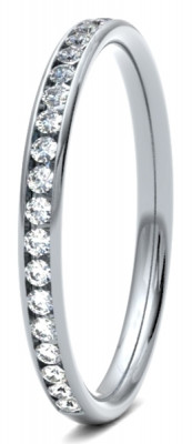 Diamond Set Round Brilliant Cut, Channel Set Image