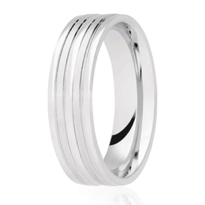 Image of Platinum Diamond Cut Flat Court