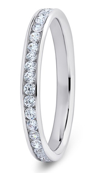 Diamond Set Round Brilliant Cut, Channel Set Image