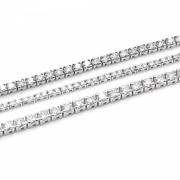 Image of 4.00ct Natural Diamond Tennis Bracelet in White Gold