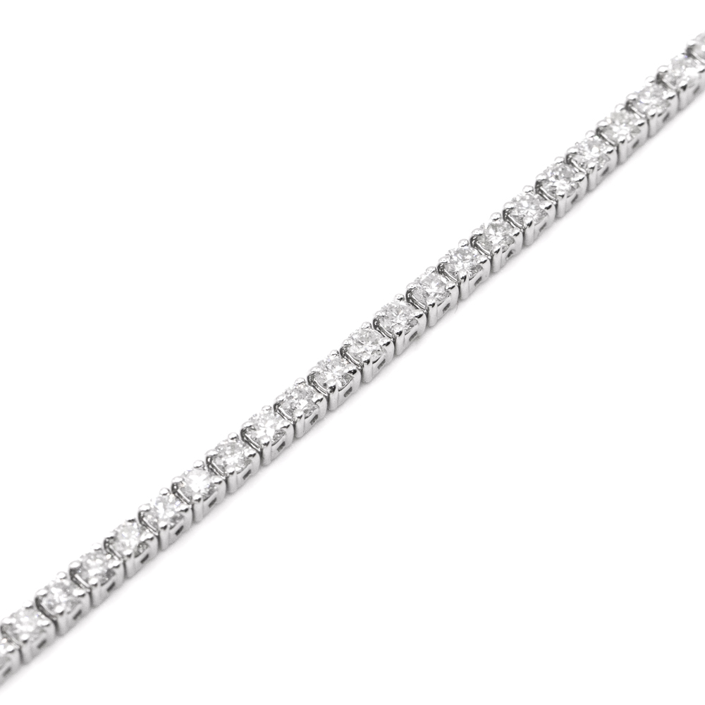 5.00ct Natural Diamond Tennis Bracelet in White Gold Image