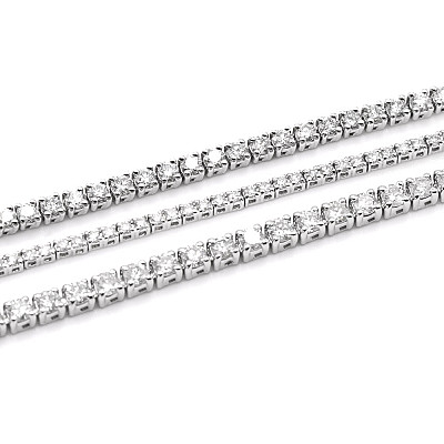 5.00ct Natural Diamond Tennis Bracelet in White Gold Image