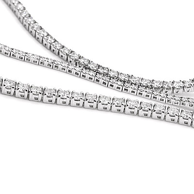5.00ct Natural Diamond Tennis Bracelet in White Gold Image