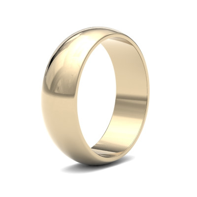 Image of Yellow Gold Classic D-Shaped