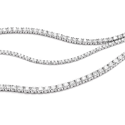 2.00ct Natural Diamond Tennis Bracelet in White Gold Image