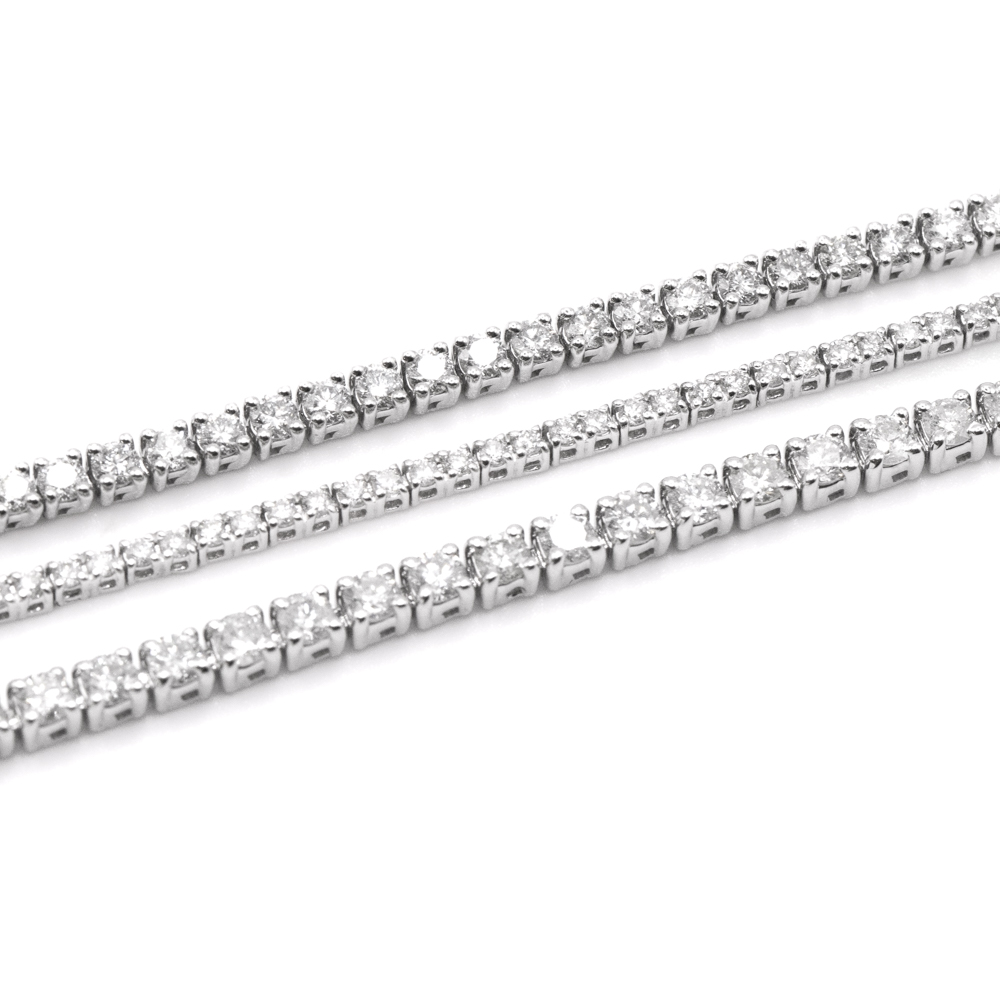 4.00ct Natural Diamond Tennis Bracelet in White Gold Image