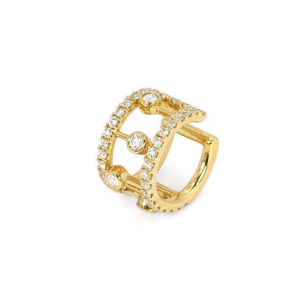 Image of 0.38ct Diamond Ear Cuff in Yellow Gold